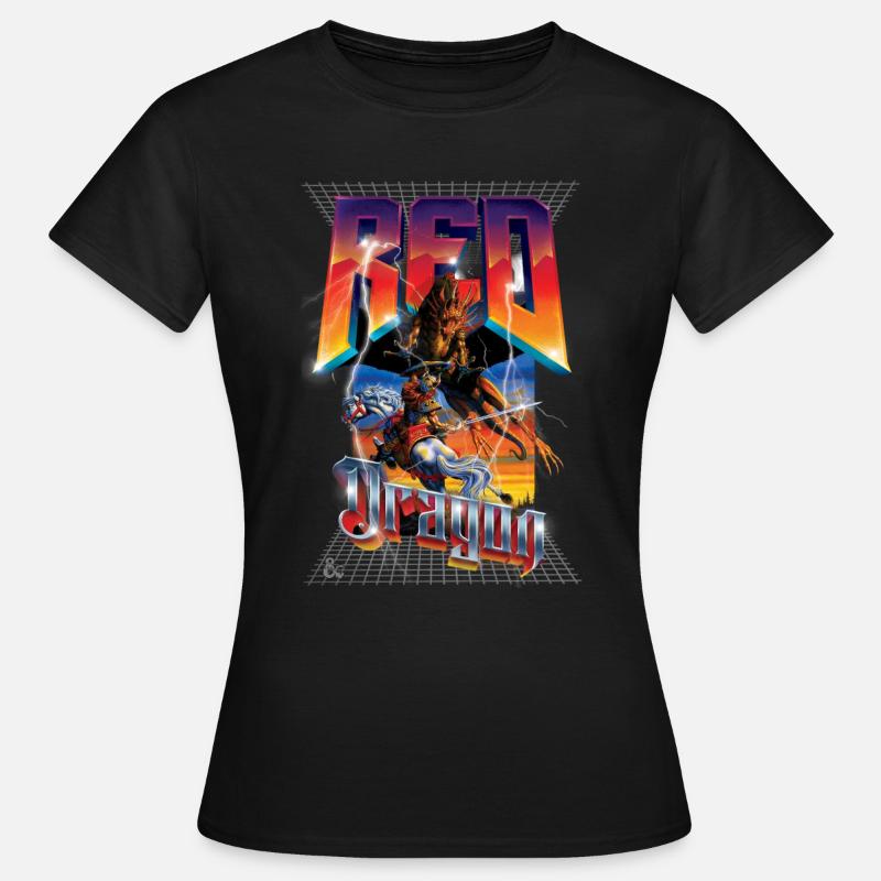 Dungeons And Dragons Red Dragon 3 Dimensional - Women's T-Shirt - black