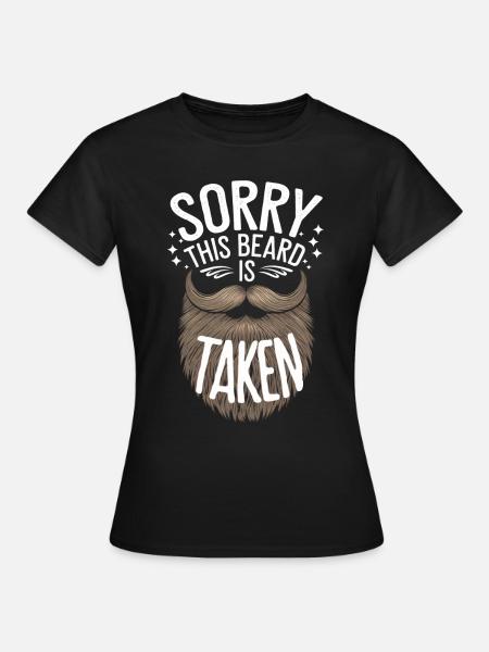 Bart Schnurrbart Bärtige Männer - Frauen T-Shirt - Schwarz