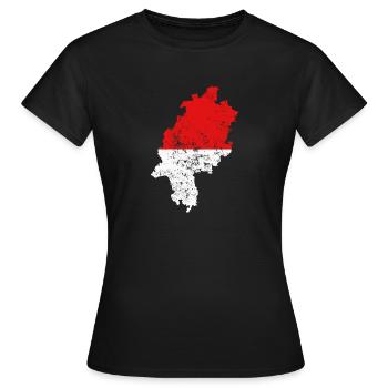 Hesse - T-shirt Femme - noir - Devant - AI Model Female 172 dark (172cm)