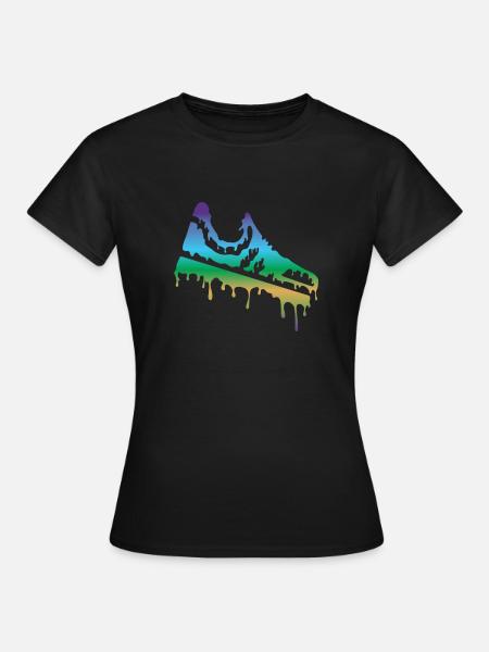 Schuh - T-shirt dam - svart