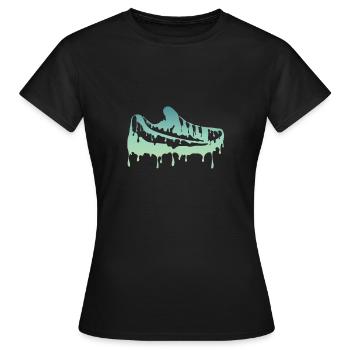 Colorful shoes - Women's T-Shirt - black - Front - AI Model Female 172 dark (172cm)