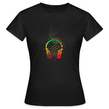 Reggae - T-shirt Femme - noir - Devant - AI Model Female 172 dark (172cm)