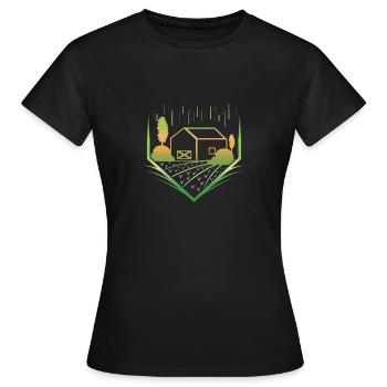 Ferme ferme - T-shirt Femme - noir - Devant - AI Model Female 172 dark (172cm)