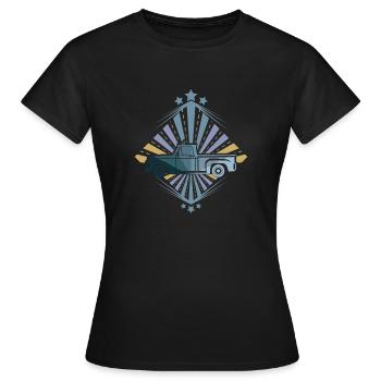 Pick up truck - Frauen T-Shirt - Schwarz - Vorne - AI Model Female 172 dark (172cm)