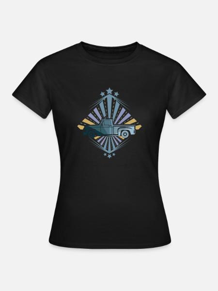 Pick up truck - Frauen T-Shirt - Schwarz
