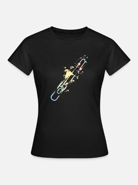 Splash Posaune - Frauen T-Shirt - Schwarz