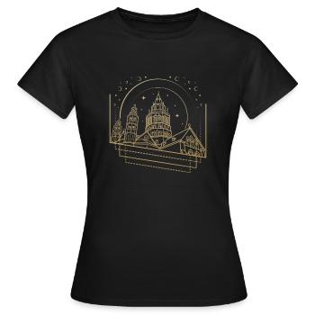 Mayence - T-shirt Femme - noir - Devant - AI Model Female 172 dark (172cm)