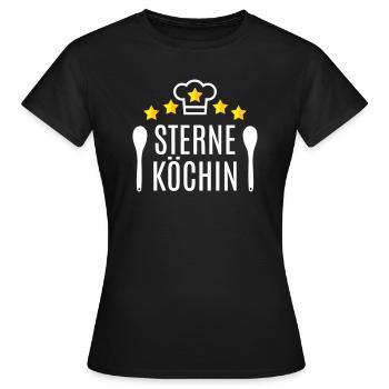 Beste Köchin Mama Oma Sterneköchin 5 Sterne Küche - Frauen T-Shirt - Schwarz - Vorne - AI Model Female 172 dark (172cm)