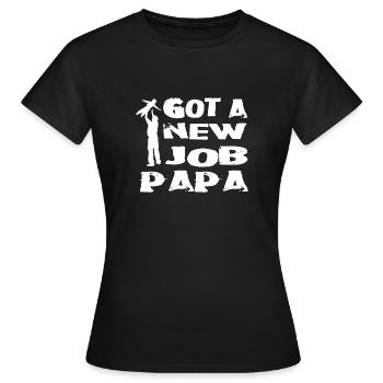 Elternzeit papa - Frauen T-Shirt - Schwarz - Vorne - AI Model Female 172 dark (172cm)