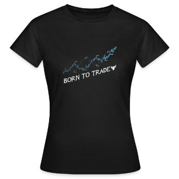 Trader - T-shirt Femme - noir - Devant - AI Model Female 172 dark (172cm)