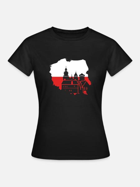 Polen krakau - Frauen T-Shirt - Schwarz