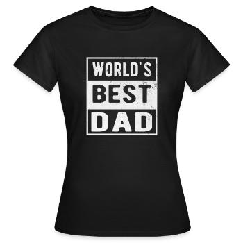 Best Dad - Women's T-Shirt - black - Front - AI Model Female 172 dark (172cm)