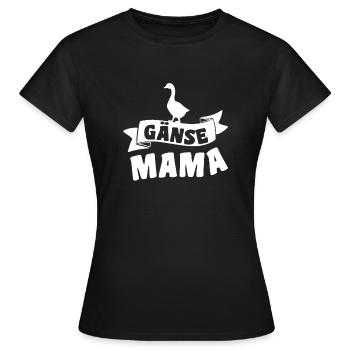 Goose Mom - Women's T-Shirt - black - Front - AI Model Female 172 dark (172cm)