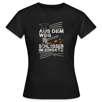 Serruriers - T-shirt Femme - noir - Devant - AI Model Female 172 dark (172cm)