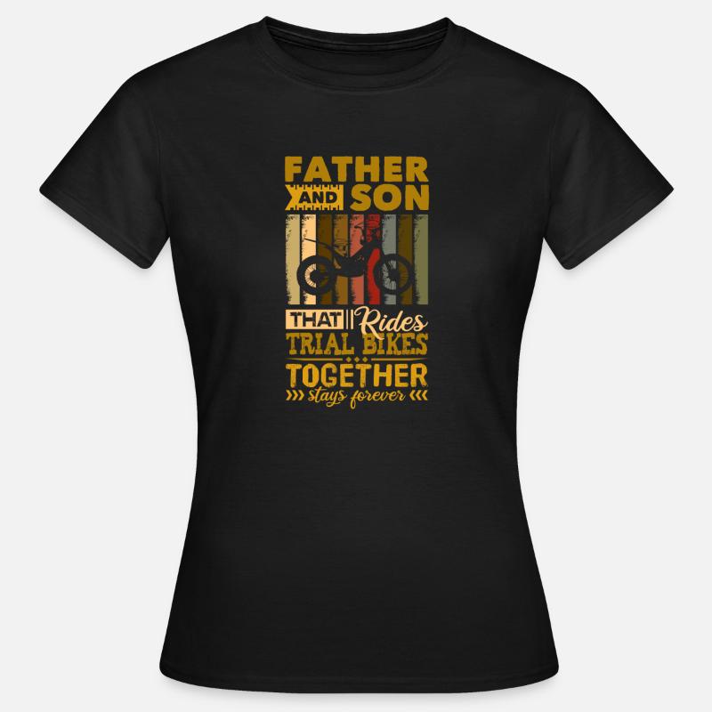 Dad Son Trial - Women's T-Shirt - black