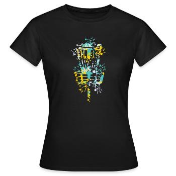 Disc golf Frisbee - Frauen T-Shirt - Schwarz - Vorne - AI Model Female 172 dark (172cm)