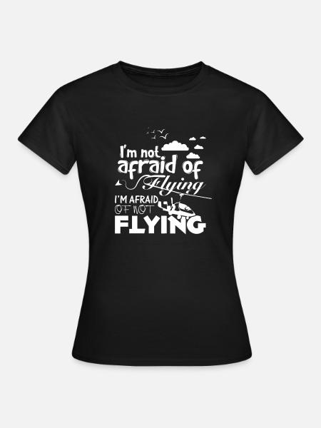 Gyrocopter fly - Frauen T-Shirt - Schwarz