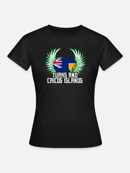 Turks- und Caicosinseln - Frauen T-Shirt - Schwarz