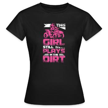 ATV Quad Girl - T-shirt Femme - noir - Devant - AI Model Female 172 dark (172cm)