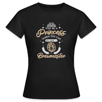 Femmes Fille Princesse maître brasseur - T-shirt Femme - noir - Devant - AI Model Female 172 dark (172cm)