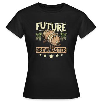 Futur maître brasseur - T-shirt Femme - noir - Devant - AI Model Female 172 dark (172cm)