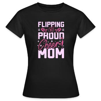 Retourner fièrement applaudir maman - T-shirt Femme - noir - Devant - AI Model Female 172 dark (172cm)