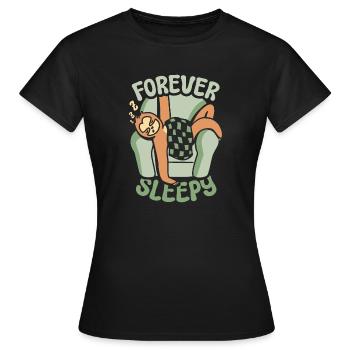 Immer ein verschlafenes Faultier - Frauen T-Shirt - Schwarz - Vorne - AI Model Female 172 dark (172cm)