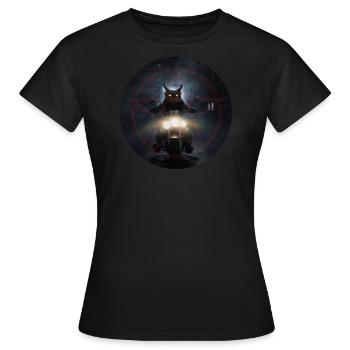 Hell Cat - Frauen T-Shirt - Schwarz - Vorne - AI Model Female 172 dark (172cm)