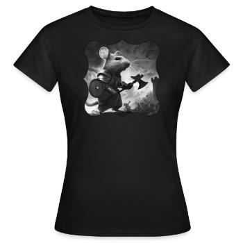 Hereo Mice - Frauen T-Shirt - Schwarz - Vorne - AI Model Female 172 dark (172cm)