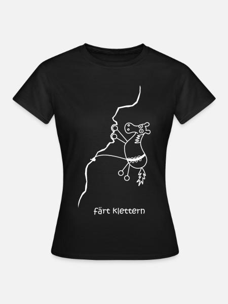 färt klettern, klettert, Pferd mit Rädern, climb - Frauen T-Shirt - Schwarz
