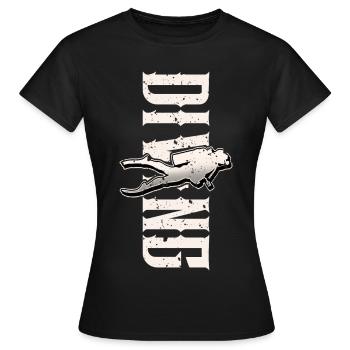 Plongeurs plongeurs - T-shirt Femme - noir - Devant - AI Model Female 172 dark (172cm)