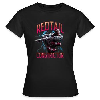 Red Tail Boa Gardien de reptiles streetwear moderne - T-shirt Femme - noir - Devant - AI Model Female 172 dark (172cm)