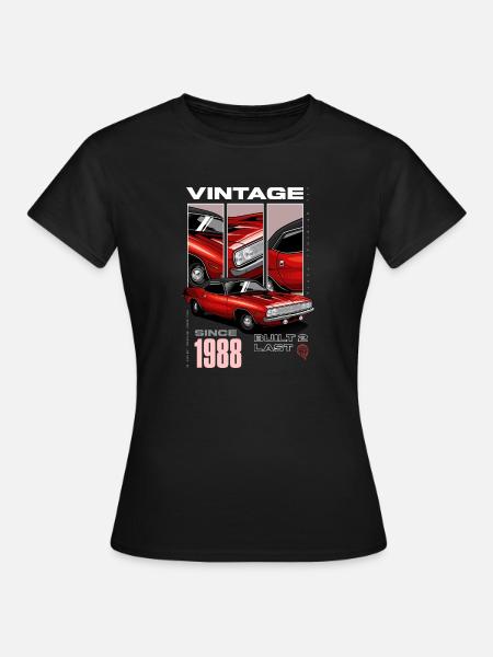 Ich bin nicht alt, ich bin ein Oldtimer, Jahrgang 1988 - Frauen T-Shirt - Schwarz