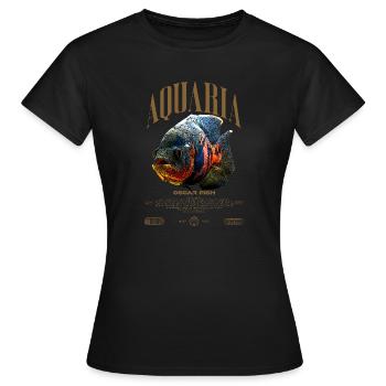 Oscar Fish Water Change Monster Fish - Women's T-Shirt - black - Front - AI Model Female 172 dark (172cm)