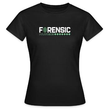 Infirmière médico-légale Criminalistique médico-légale - T-shirt Femme - noir - Devant - AI Model Female 172 dark (172cm)