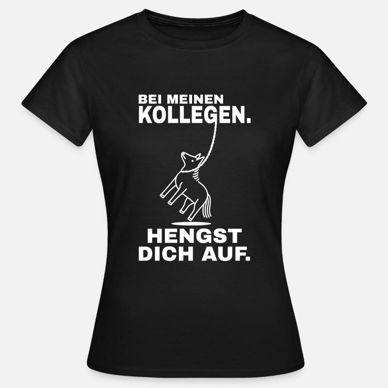 Stalling Yourself Up - White Text - Women's T-Shirt - black