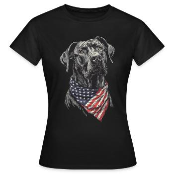 Deutsche Dogge - Frauen T-Shirt - Schwarz - Vorne - AI Model Female 172 dark (172cm)