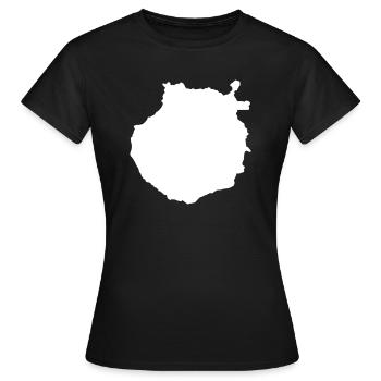 Gran Canaria - Frauen T-Shirt - Schwarz - Vorne - AI Model Female 172 dark (172cm)