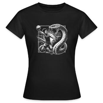 BLACK BASKETBALL MAMBA KOBE BEAN MENTALITY 15 - Frauen T-Shirt - Schwarz - Vorne - AI Model Female 172 dark (172cm)