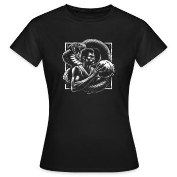 BLACK BASKETBALL MAMBA KOBE BEAN MENTALITY 19 - Frauen T-Shirt - Schwarz - Vorne - AI Model Female 172 dark (172cm)