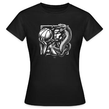 BLACK BASKETBALL MAMBA KOBE BEAN MENTALITY 9 - Frauen T-Shirt - Schwarz - Vorne - AI Model Female 172 dark (172cm)