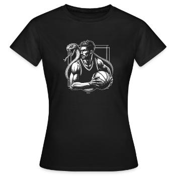 BLACK BASKETBALL MAMBA KOBE BEAN MENTALITY 14 - Frauen T-Shirt - Schwarz - Vorne - AI Model Female 172 dark (172cm)