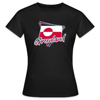 Groenland - T-shirt Femme - noir - Devant - AI Model Female 172 dark (172cm)