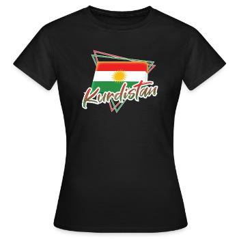 Kurdistan - Women's T-Shirt - black - Front - AI Model Female 172 dark (172cm)