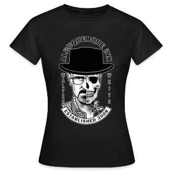 Breaking Bad Albuquerque Ink Walter White - Women's T-Shirt - black - Front - AI Model Female 172 dark (172cm)