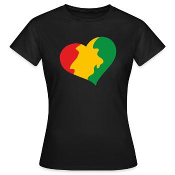 Juneteenth Day 1865, Jour de la Liberté Amérique Africaine - T-shirt Femme - noir - Devant - AI Model Female 172 dark (172cm)