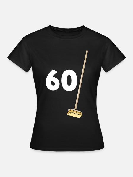 60 Bezems 60-jarig jubileum - Vrouwen T-shirt - zwart