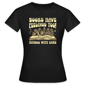 Library Clerk Funny Library Assistant - Women's T-Shirt - black - Front - AI Model Female 172 dark (172cm)
