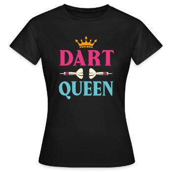 Dart Queen Dartpfeile Frauen - Frauen T-Shirt - Schwarz - Vorne - AI Model Female 172 dark (172cm)