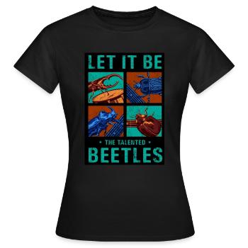 THE BEETLES - Women's T-Shirt - black - Front - AI Model Female 172 dark (172cm)
